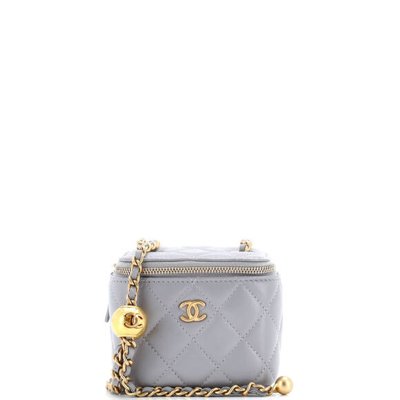 Chanel Mini Pearl Crush Vanity Case with Chain Quilted Lambskin - Picture 1 of 5